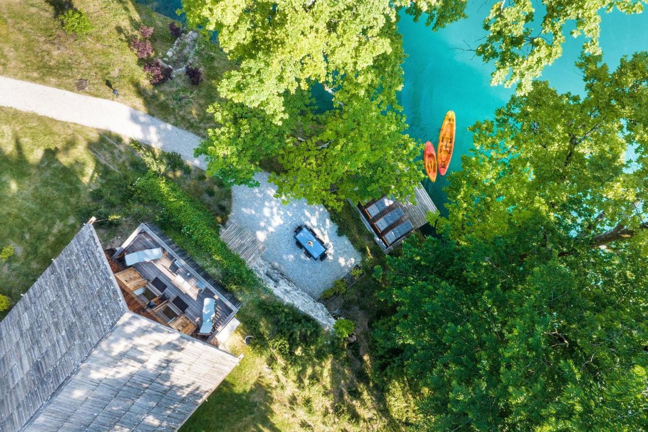 Private Beach House On Lake Bled Exterior foto