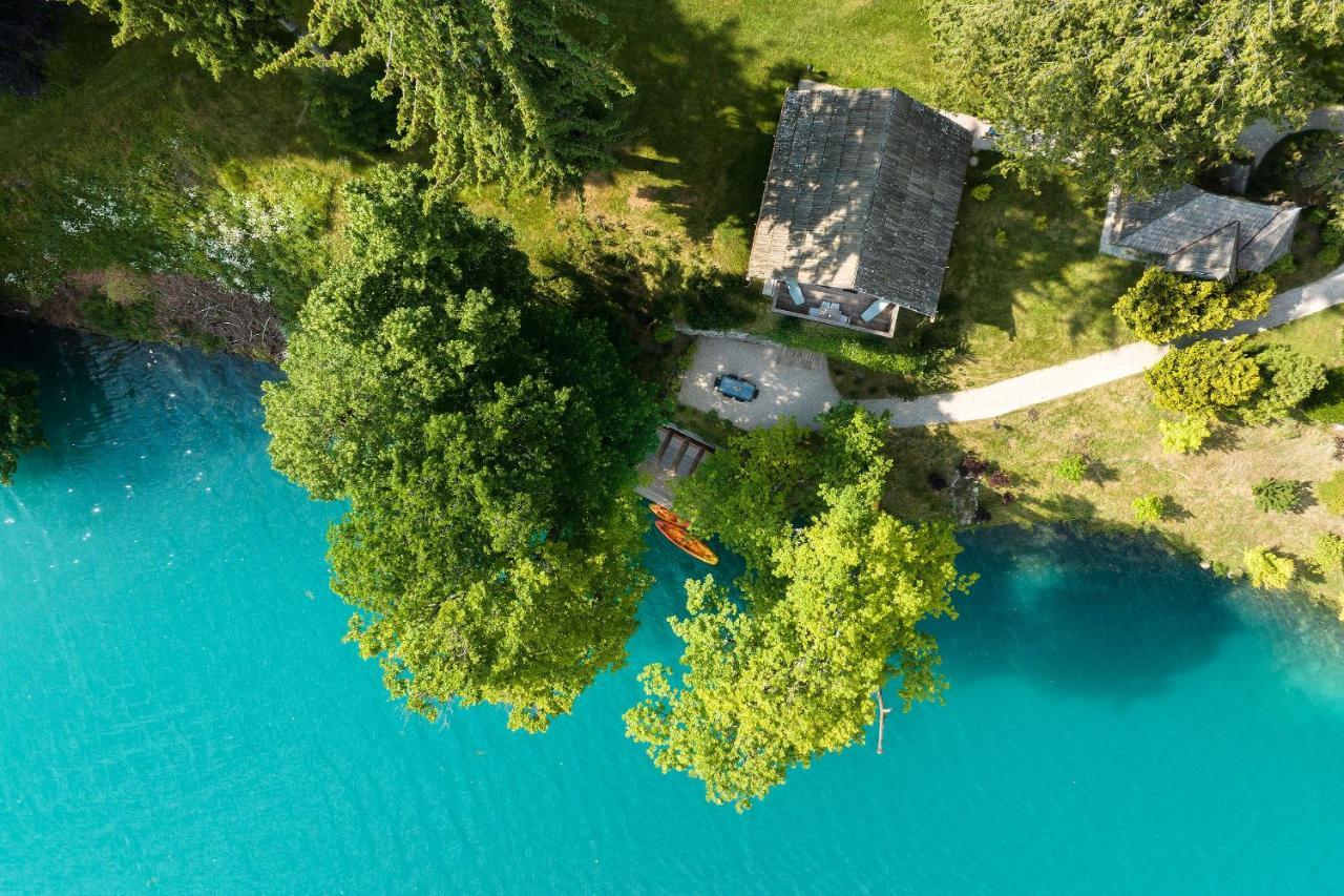 Private Beach House On Lake Bled Exterior foto