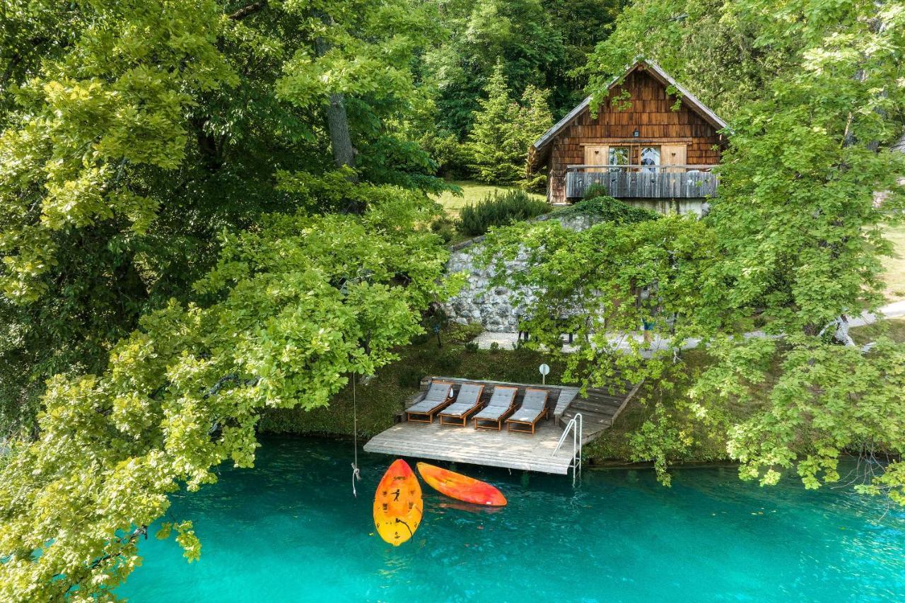 Private Beach House On Lake Bled Exterior foto